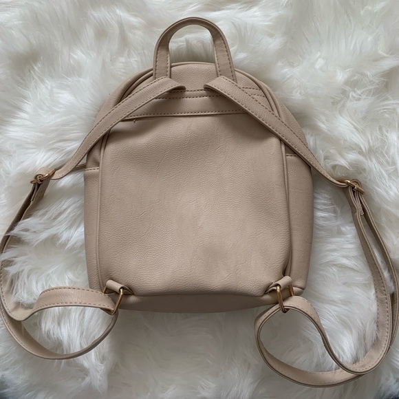 Beige mini backpack - Picture 2 of 2